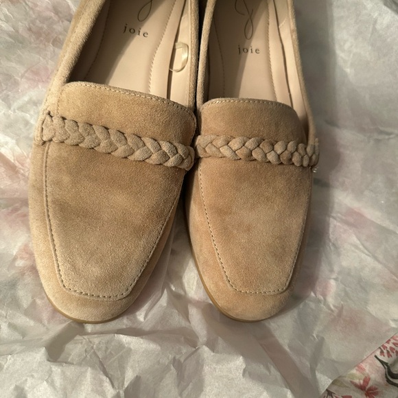 Joie Beige Suede Braided Loafers - Picture 7 of 7